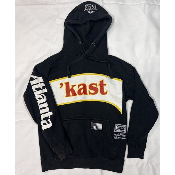 Atlanta Hawks Mitchell & Ness Outkast X BR Remix Pullover Hoodie Sz S